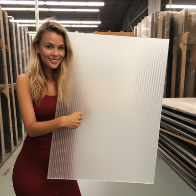4mm Corrugated Plastic Sheets 4x8 White Color UV Resistant Good Chemical Resistance