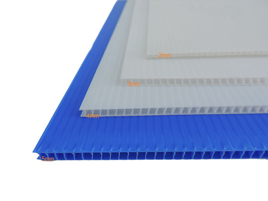 Weather Resistant PP Corrugated Plastic Sheets Customized Die Cut Size