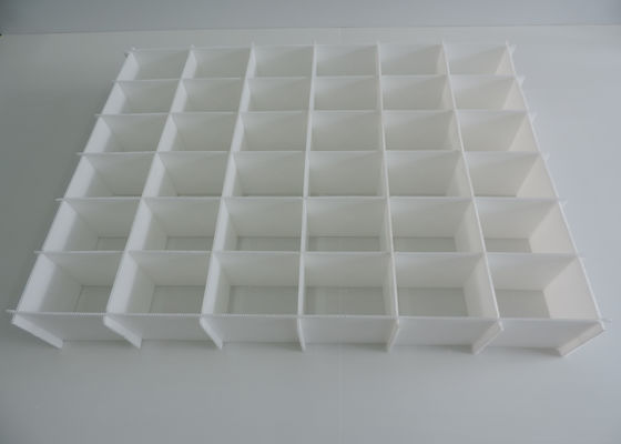 White PP Corrugated Plastic Sheet Dividers Fire Resistance