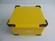 Stackable Corrugated Plastic Packaging Boxes , Corrugated Plastic Box With Lid Handle