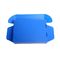 Blue Folding Corrugated Plastic Box With Lid OEM Logo